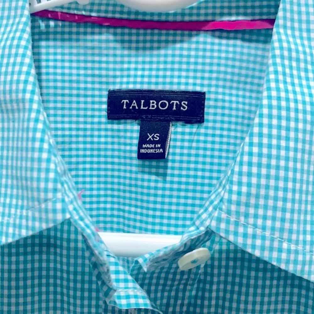 Talbots Gingham button down shirt - Picture 5 of 9